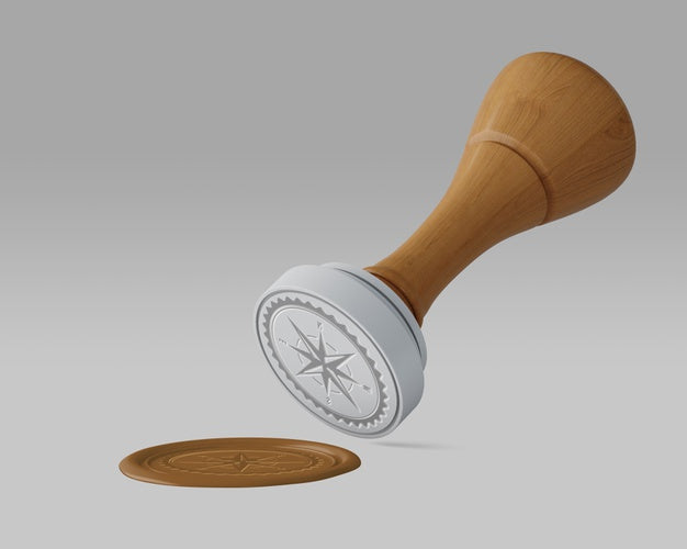 Elegant Stamp Or Badge Mockup Psd