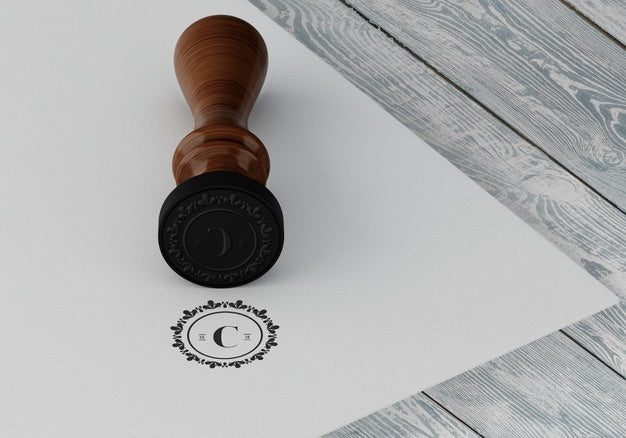 Elegant Stamp Or Badge Mockup Psd