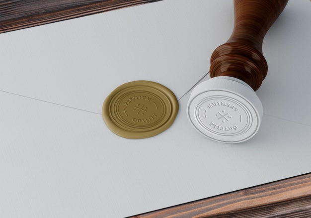 Elegant Stamp Or Badge Mockup Psd