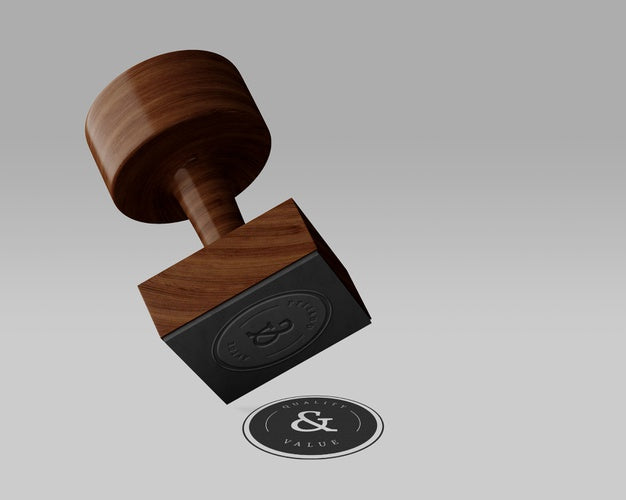 Elegant Stamp Or Badge Mockup Psd