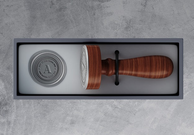 Elegant Stamp Or Badge Mockup Psd