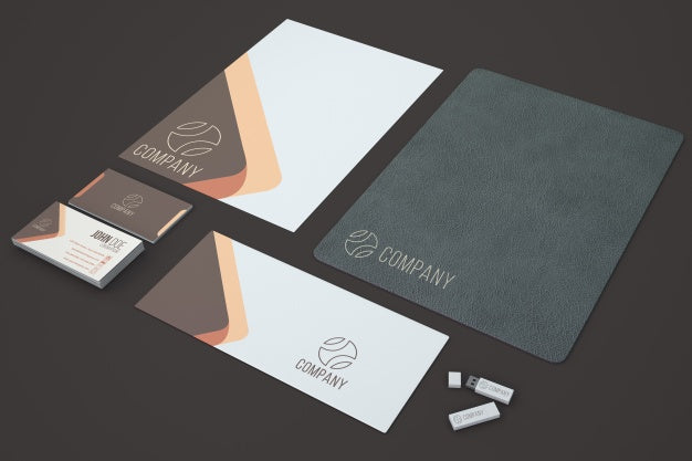Elegant Stationery Showcase Psd