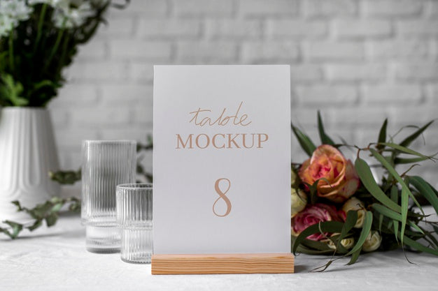 Elegant Table Display Mock-Up Psd