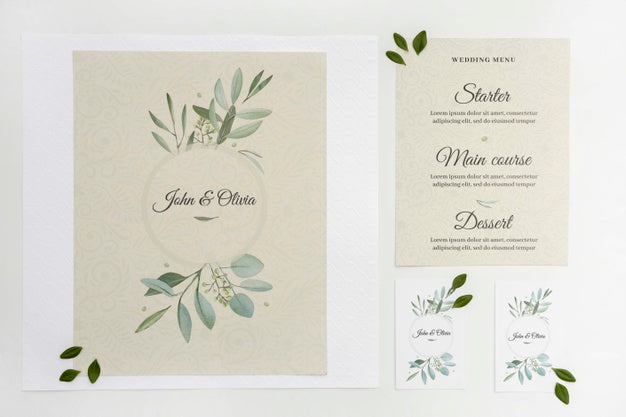 Elegant Wedding Invitation Psd