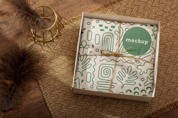 Elegant Wrapping Paper Real Context Mockup Psd