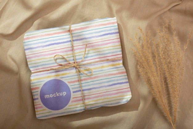 Elegant Wrapping Paper Real Context Mockup Psd