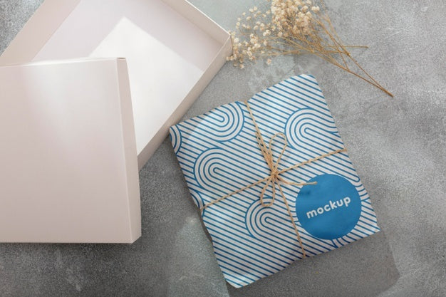 Elegant Wrapping Paper Real Context Mockup Psd