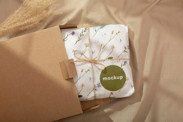 Elegant Wrapping Paper Real Context Mockup Psd