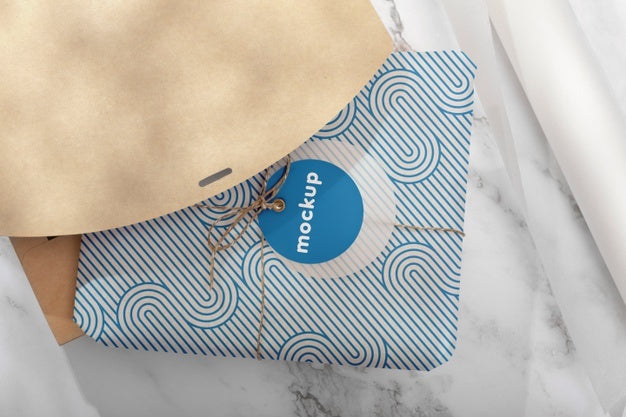 Elegant Wrapping Paper Real Context Mockup Psd