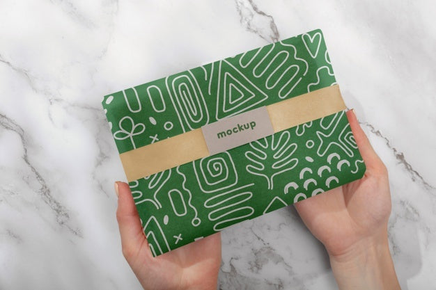 Elegant Wrapping Paper Real Context Mockup Psd