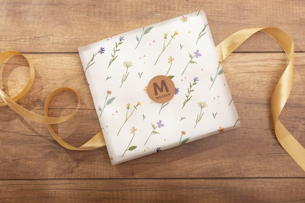 Elegant Wrapping Paper Real Context Mockup Psd