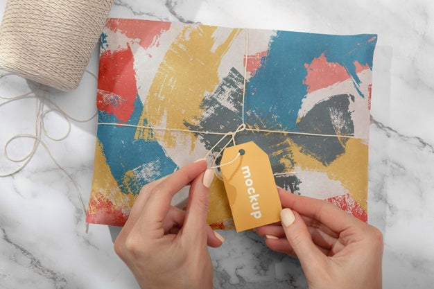 Elegant Wrapping Paper Real Context Mockup Psd