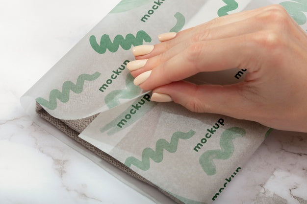 Elegant Wrapping Paper Real Context Mockup Psd