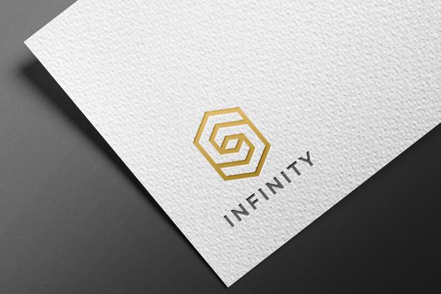 Embossed Logo Mockup Psd