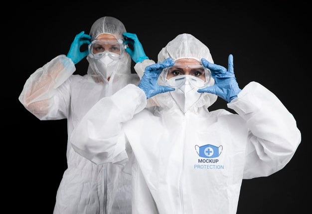 Employee Wearing Protection Equipment Psd