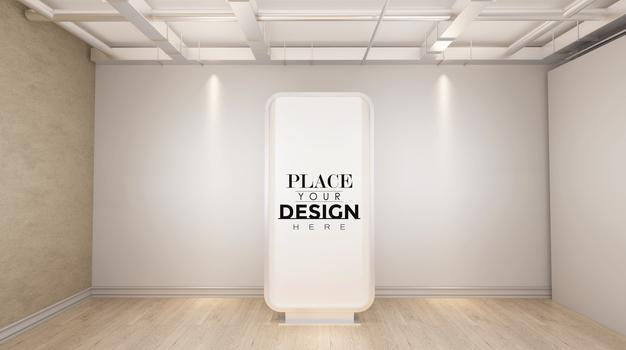 Empty Advertising Billboard Mockup Psd