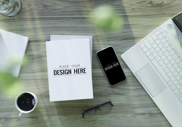 Empty Book Or Magazine Mockup Psd