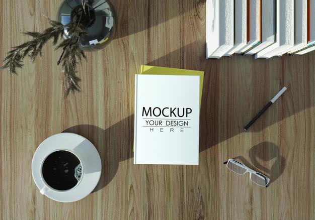 Empty Book Or Magazine Mockup Psd