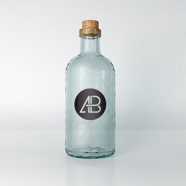 Empty Bottle Mock Up Psd