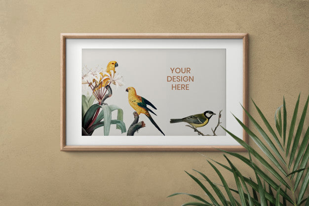 Empty Frame On A Wall Psd