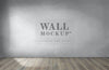 Empty Room With A Gray Wall Mockup