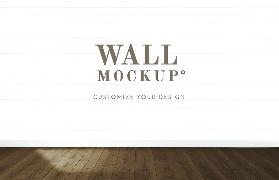 Empty Room With A White Wall Mockup