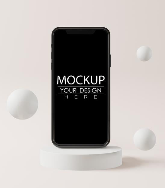Empty Screen Smartphone Mockup Psd