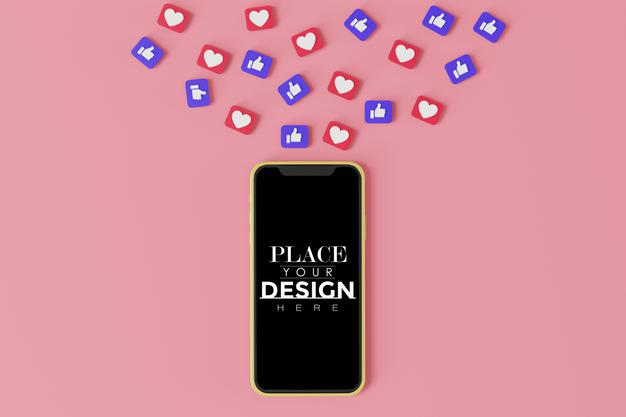 Empty Screen Smartphone Mockup Psd