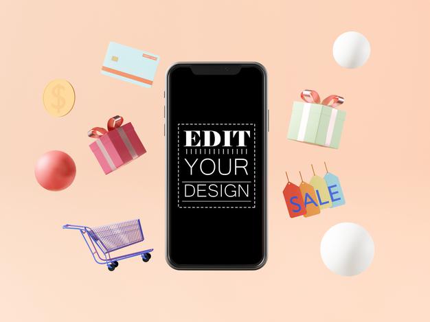 Empty Screen Smartphone Mockup Psd