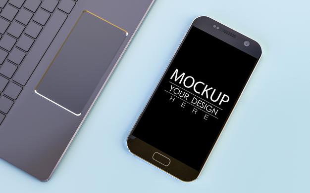 Empty Screen Smartphone Mockup Psd