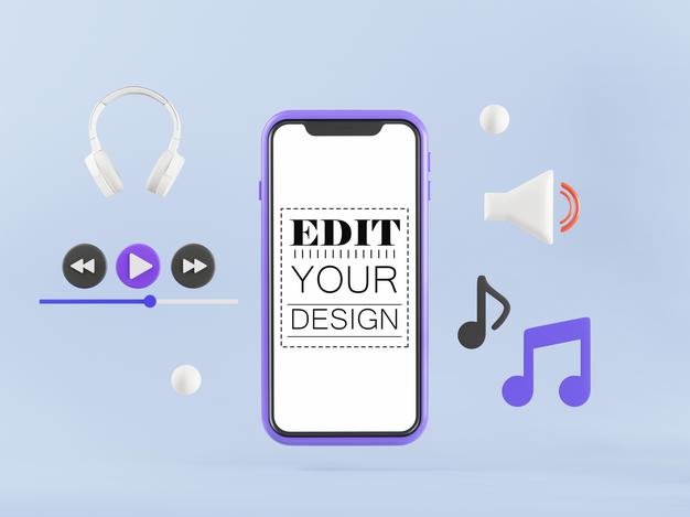 Empty Screen Smartphone Mockup Psd