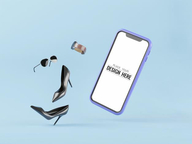 Empty Screen Smartphone Mockup Psd