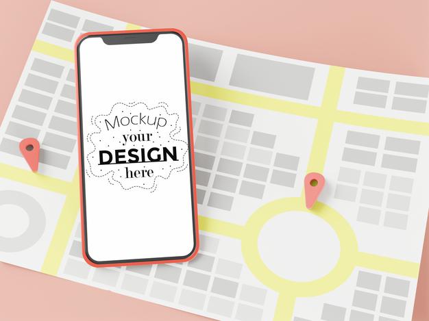 Empty Screen Smartphone Mockup Psd