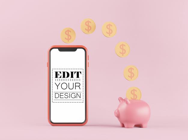 Empty Screen Smartphone Mockup Psd