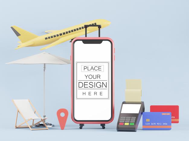 Empty Screen Smartphone Mockup Psd