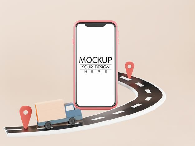 Empty Screen Smartphone Mockup Psd