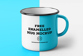 Enamel Mug Mockup