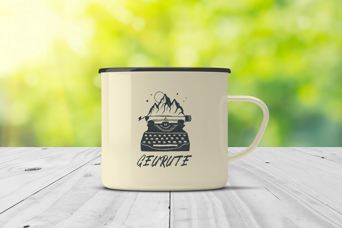 Enamel Mug Mockup