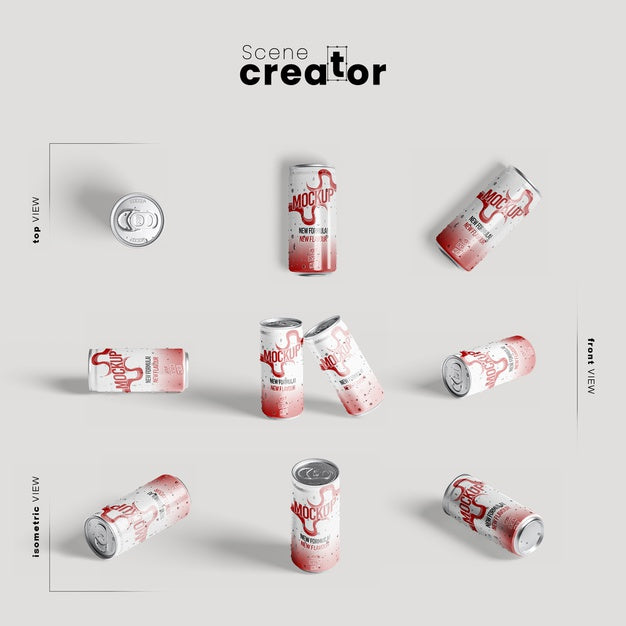 Energy Drink For Gym Mock-Up Psd