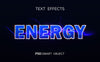 Energy Text Effect Mockup Psd