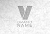 Engraved Logo With Marble Surface Psd