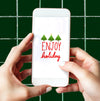Enjoy Holiday On A Mobile Phone Screen Mockup