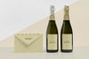 Envelope And Champagne Bottles Mock-Up Psd