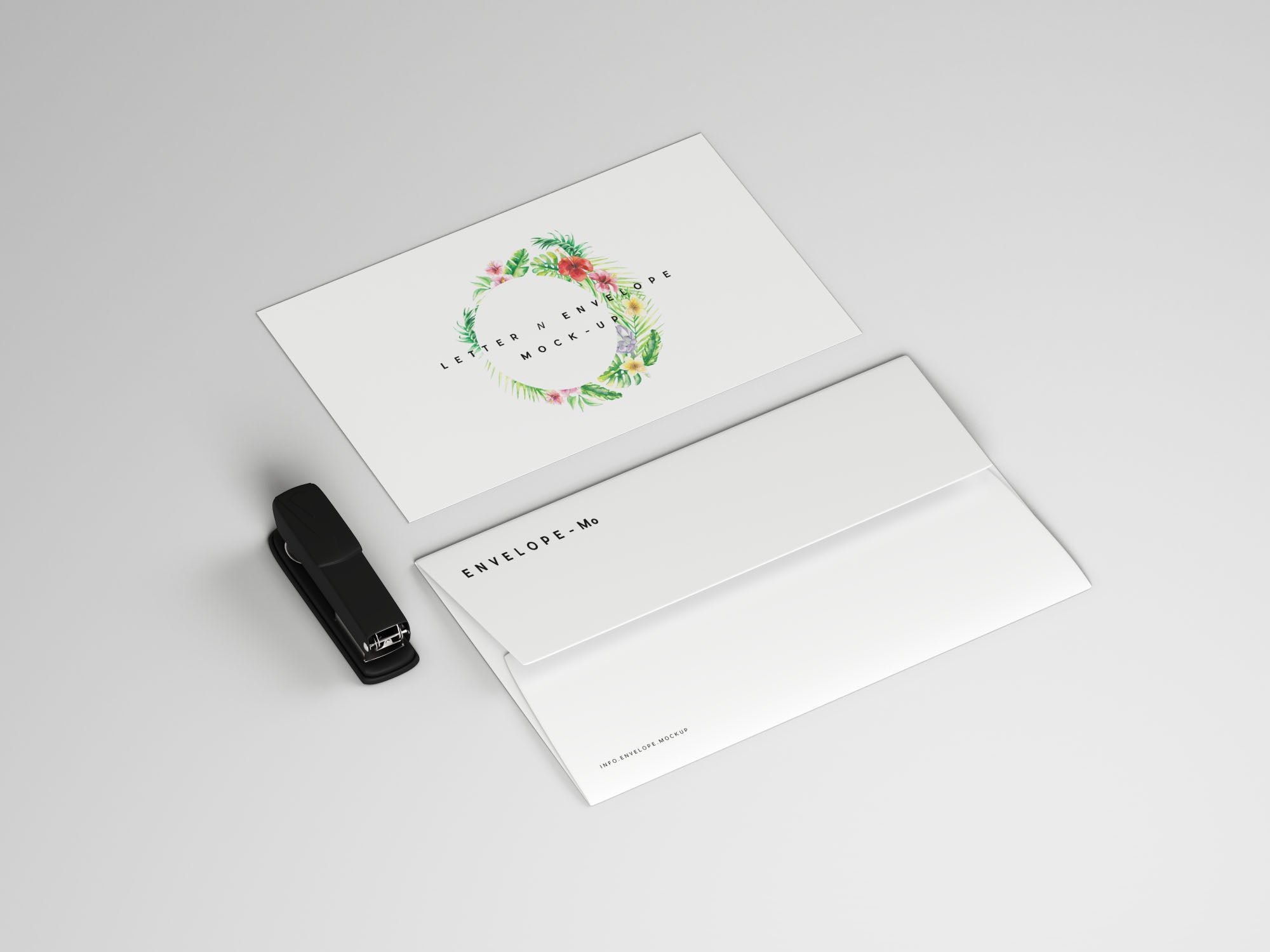 Envelope And Letter Mockup