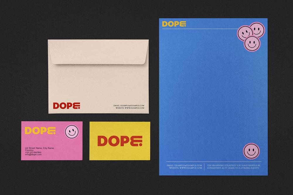 Envelope, Business Card Mockup, Funky Design Psd