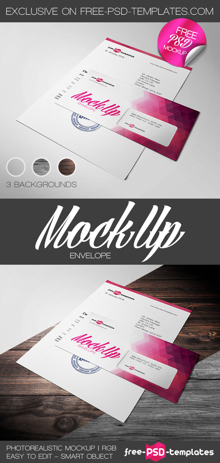 Envelope Mock-Up In Psd