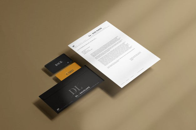 Envelope With Letterhead Mockup Psd