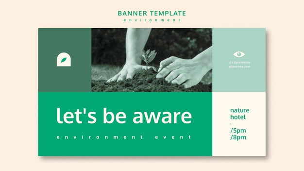Environment Banner Template Concept Template Psd