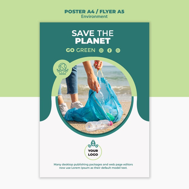 Environment Poster Concept Mock-Up Psd