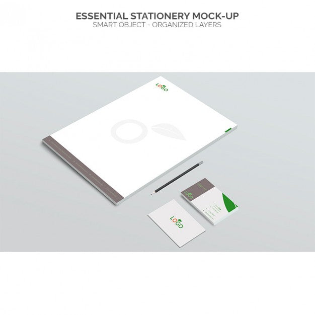 Essential Stationery Mock Up Psd